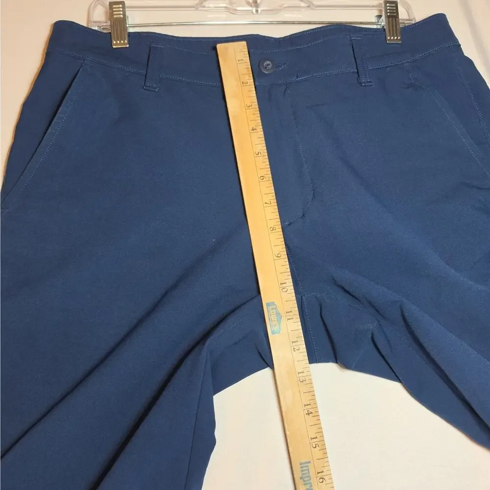 Under Armour Pants Mens 34X32 Navy Blue Performance Chino Golf Flat Front Logo